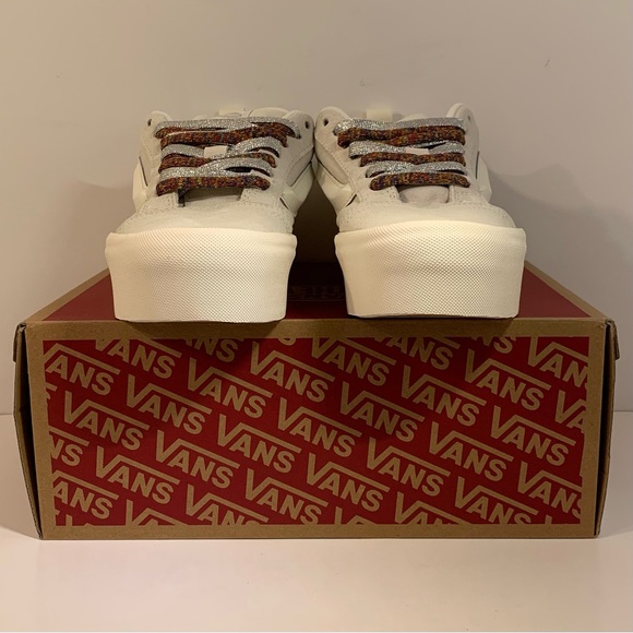 BRAND NEW] VANS KNU STACK WHITE MULTI-COLOR LACES WOMENS SHOES SIZE 8.5 SNEAKERS - Picture 5 of 10